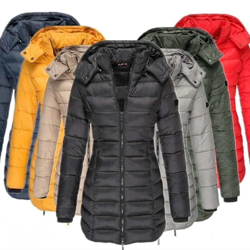 Jaqueta Parka Feminina Puffer Justa ao Corpo - Pantagonia