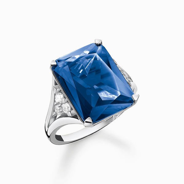 Anel Cristal do Oceano Azul - Prata 925 da arquétiposhop em promoção em até 12x