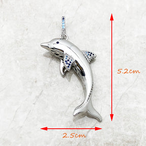 Colar Amuleto Golfinho Oceano em prata 925. em promoção em até 12x.
