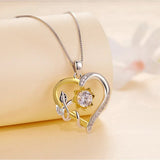 Colar Girassol  de Moissanite - Prata 925 e Banho de Ouro 18k