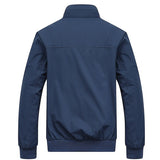 Casaco Masculino Aberto De Zíper Casual Forrado Xadrez - Promoção de Inverno 2025
