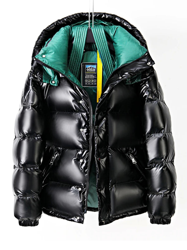 Casaco Masculino De Inverno Estilo Europeu Brilhante Super Quente - Promoção de Inverno 2025