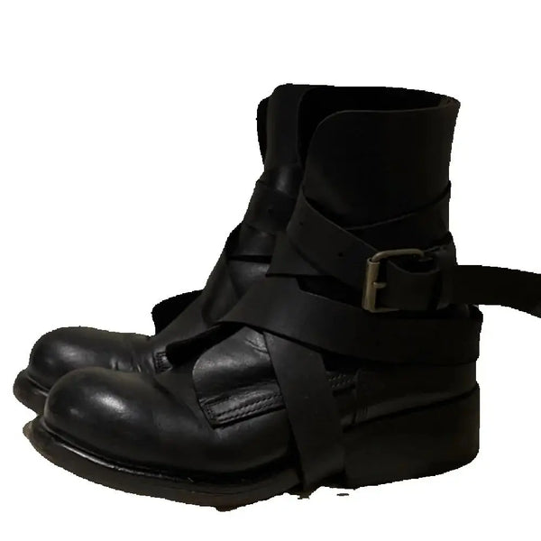 Bota Feminina De Inverno Com Cinta Amarração - Promoção De Inverno 2025