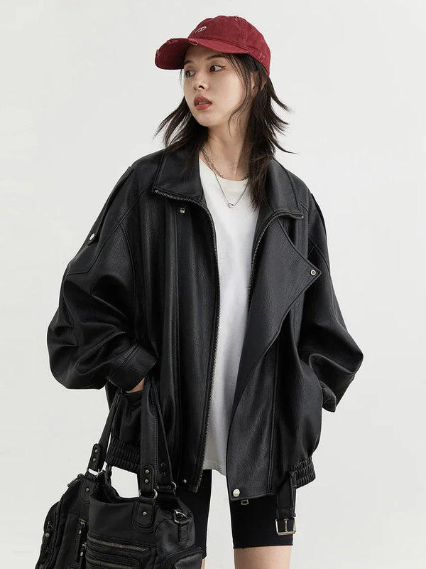 Casaco Feminino De Inverno Solto Colarinho Em pé - Promoção De Inverno 2025