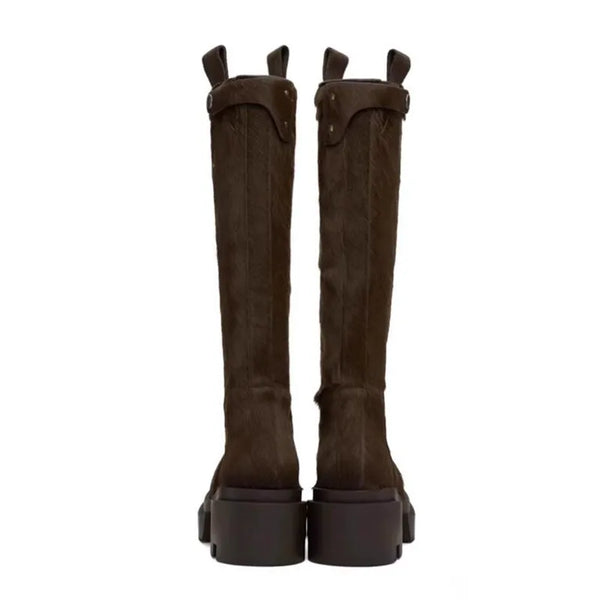 Bota Feminina De Inverno Montaria De Joelho Salto Grosso - Promoção De Inverno 2025