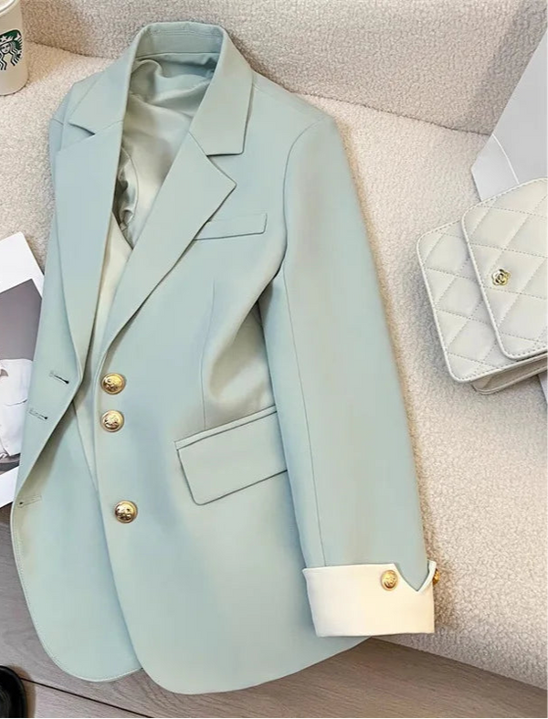 Jaqueta Feminina Para Inverno Elegante De Trabalho Negócios - Promoção de Inverno 2025