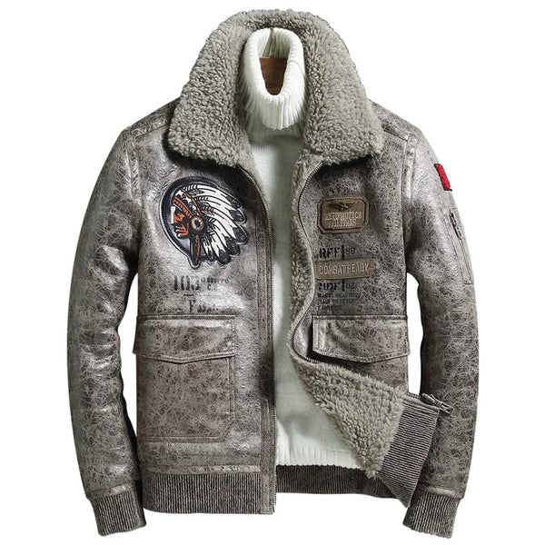 Casaco Masculino De Inverno Quente Com Gola De Lã - Promoção de Inverno 2025