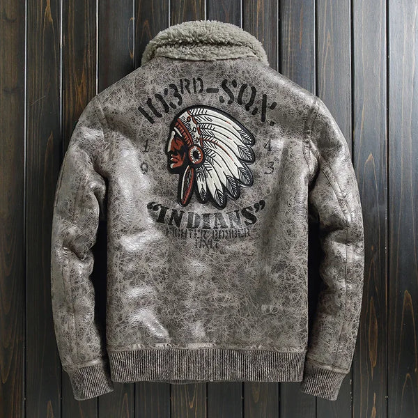 Casaco Masculino De Inverno Quente Com Gola De Lã - Promoção de Inverno 2025