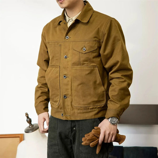Jaqueta Masculina Causal De Inverno Com Bolsos E Botões Metálicos - Promoção de Inverno 2025