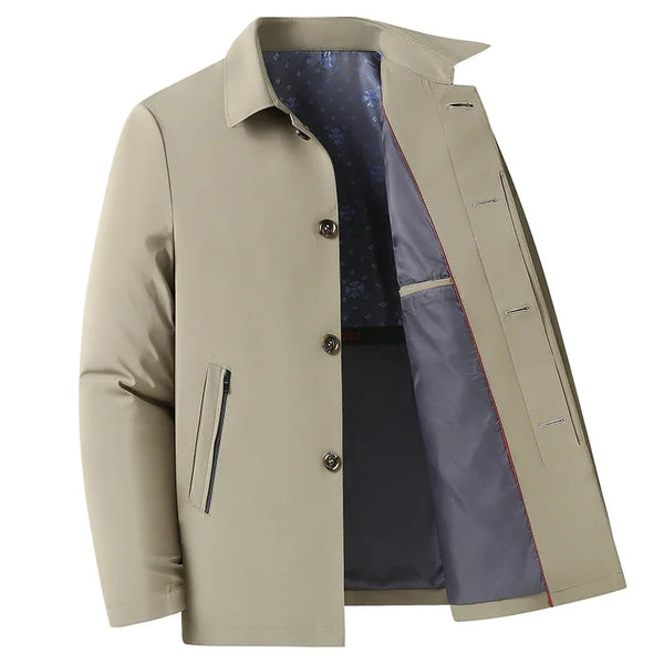 Jaqueta Masculina De inverno Moda Empresarial Com Botões -  Promoção de Inverno 2025
