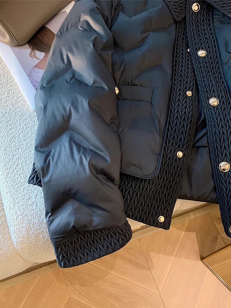 Jaqueta Feminina  Acolchoada De Inverno Quente - Promoção De Inverno 2025