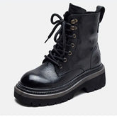 Bota de Couro Coturno Vintage Euphoric