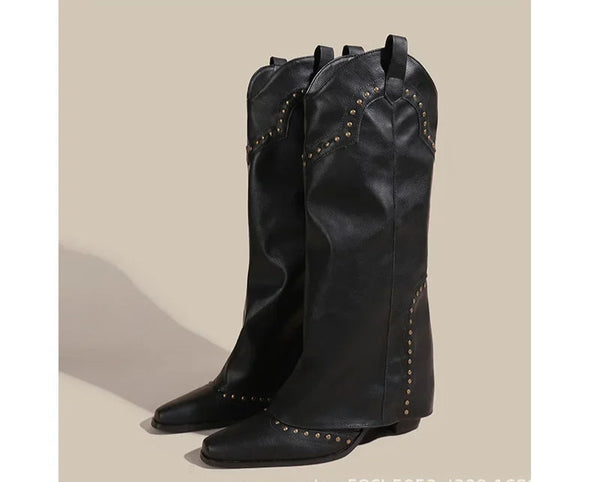 Bota Feminina De Montaria de inverno Vintage - Promoção de Inverno 2025
