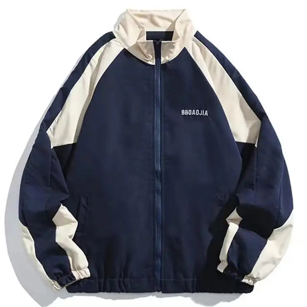 Jaqueta Masculina Casual De Inverno Gola Em Pé Com Zíper Solta - Promoção De Inverno 2025