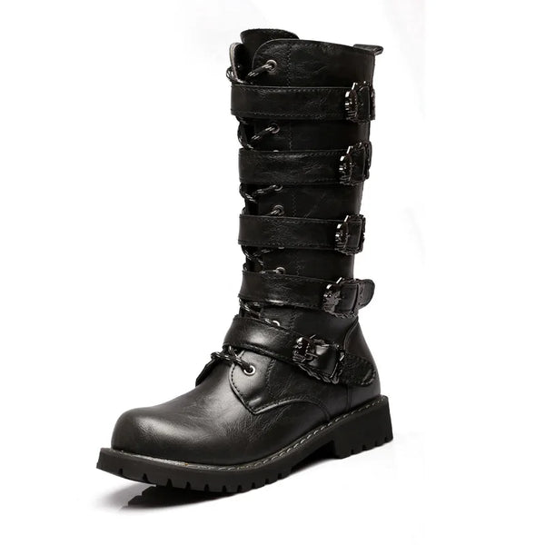 Bota Masculina De Inverno Com Múltiplas Cintas Com Zíper - Promoção de Inverno 2025