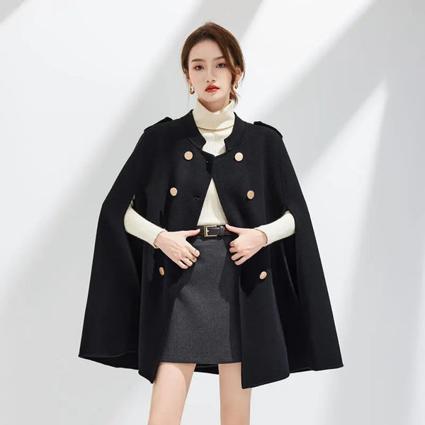 Casaco Feminino De Inverno Dupla Face De Lã Estilo Coreano - Promoção de Inverno 2025