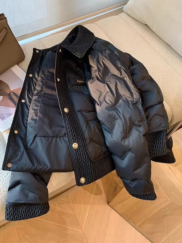 Jaqueta Feminina  Acolchoada De Inverno Quente - Promoção De Inverno 2025