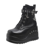 Bota Feminina De Inverno Com Zíper E Pingente Alta - Promoção de Inverno 2025