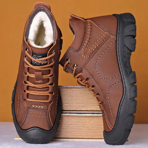 Bota de Couro Inverno Mid Masculina