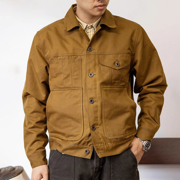 Jaqueta Masculina Causal De Inverno Com Bolsos E Botões Metálicos - Promoção de Inverno 2025