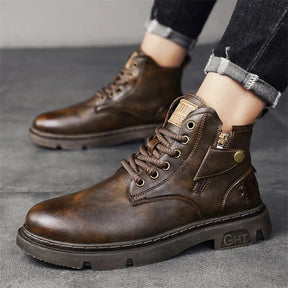 Bota de Couro Masculina Vintage Heron