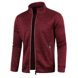Casaco Masculino De Frio Com Zíper E Gola Em Pé - Promoção de Inverno 2025