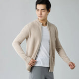 Casaco Masculino Casual Ideal Para Inverno Com Zíper Gola Curta - Promoção de Inverno 2025