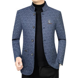 Jaqueta Masculina Formal De inverno Gola Em pé -  Promoção de Inverno 2025