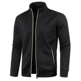 Casaco Masculino De Frio Com Zíper E Gola Em Pé - Promoção de Inverno 2025