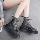 Bota Feminina De Inverno De Tornozelo Plataforma De Luxo Sola Alta - Promoção De Inverno 2025