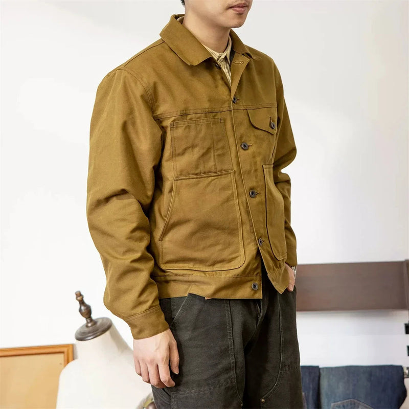 Jaqueta Masculina Causal De Inverno Com Bolsos E Botões Metálicos - Promoção de Inverno 2025