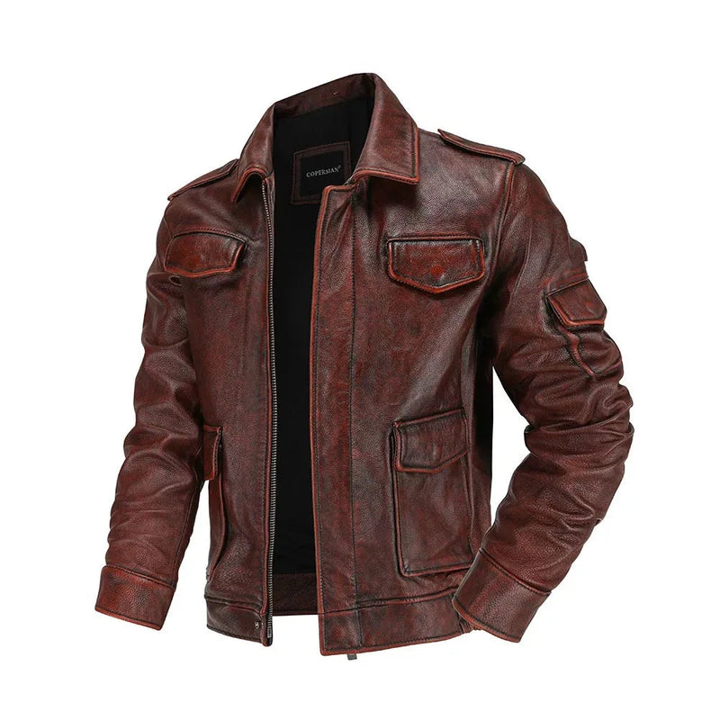 Jaqueta Masculina De Inverno Estilo Vintage Com Bolsos - Promoção de Inverno 2025