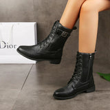 Bota Feminina De Inverno Salto Baixo Impermeável -  Promoção de Inverno 2025