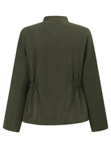 Jaqueta Feminina Fashion De inverno Com Elástico Lateral - Promoção de Inverno 2025