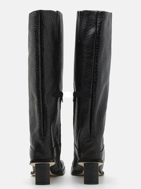 Bota Feminina De Inverno Dedo E Salto Quadrado Elegante - Promoção de Inverno 2025