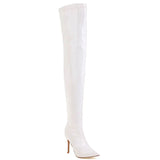 Bota Feminina Elegante Salto Alto Stiletto Comprida De Inverno - Promoção de Inverno 2025