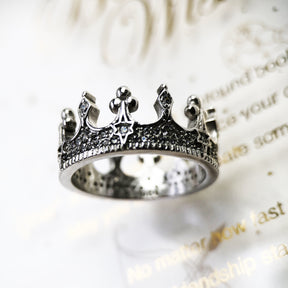 Anel Coroa da Rainha em Prata 925