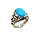  "Usando o Anel Turquesa em Prata 925 eleve seu estilo de forma única. Com design elegante, ele é o acessório perfeito para qualquer ocasião. Além de lindo, a turquesa é conhecida por trazer equilíbrio e harmonia a vida de quem á usa. Se deseja um anel de sinete exclusivo e feito a mão adicione a sua coleção agora!" 