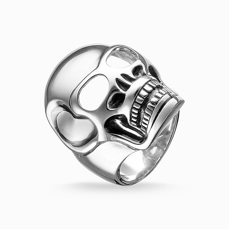 Anel Masculino Caveira de Prata 925