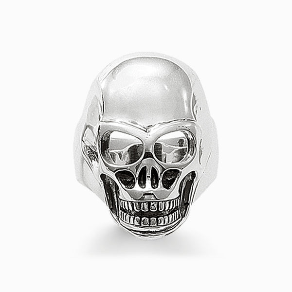 Anel Masculino Caveira de Prata 925
