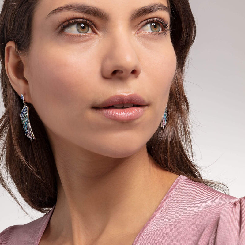 Brincos Beija Flor Arquetipo , Em prata 925 e zirconias coloridas de alta qualidade , para quem procura ativar arquetipo, arquetiposhop.com, como ativar o arquetipo beijaflor, lado luz, lado sombra, arquetipos em geral