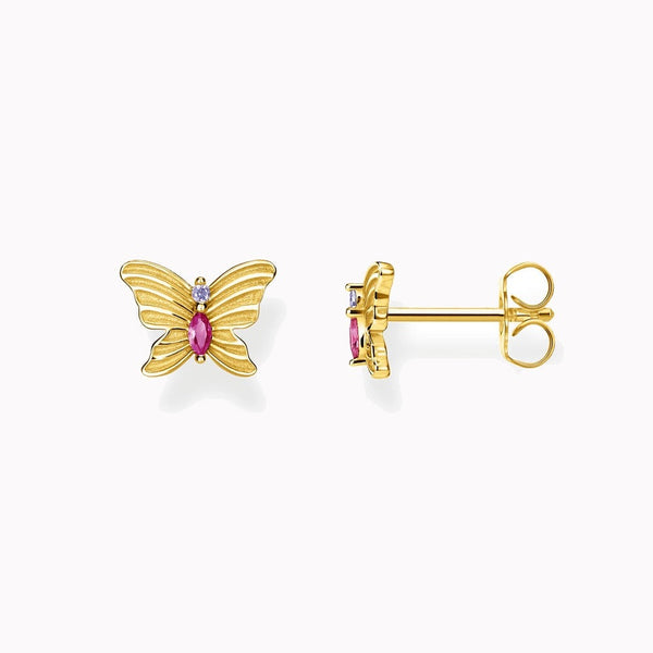 Brincos Borboleta em Ouro 18K e Zircônias