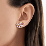 Brincos Flores em Ouro 18k Paraiso