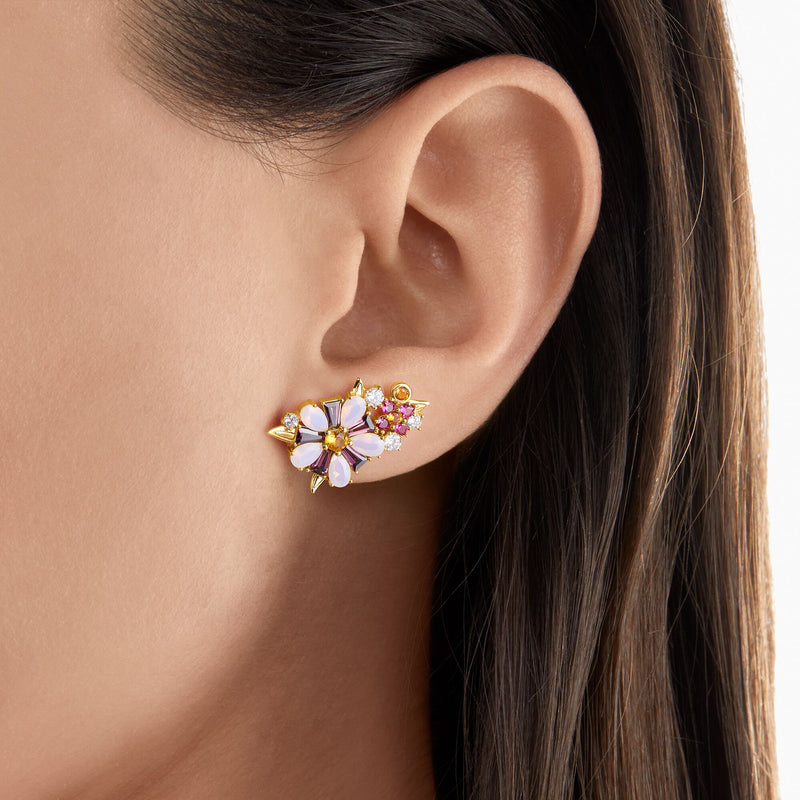 Brincos Flores em Ouro 18k Paraiso