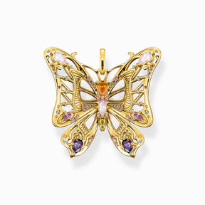 Colar borboleta mistica em ouro 18k feito em prata 925 e zirconônias da arquetiposhoo.com.br 