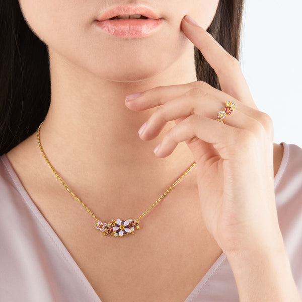 Colar Flores do Paraiso em Ouro 18k