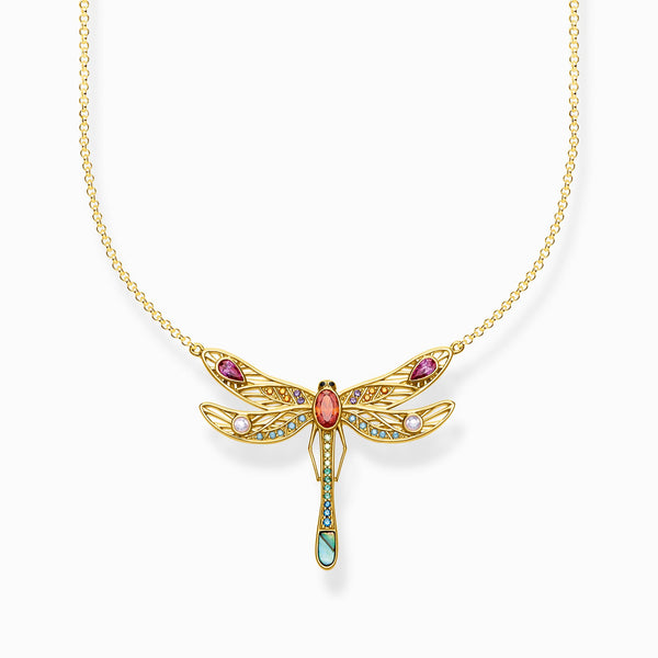 Colar Libélula em Ouro 18K e Zircônias