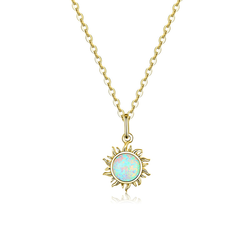 Colar sol de opala em prata 925 e corrente veneziana da arquetiposhop,.com.br colar sol, colar em prata , colar sol de prata, pedra d eopala azul, pedra de opala, colar em opala, da arquetiposhop.com.br