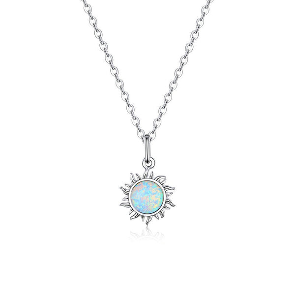 Colar sol de opala em prata 925 e corrente veneziana da arquetiposhop,.com.br colar sol, colar em prata , colar sol de prata, pedra d eopala azul, pedra de opala, colar em opala, da arquetiposhop.com.br