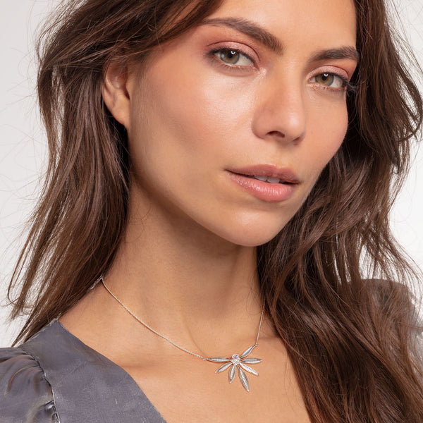 Colar Folhas de Prata 925
